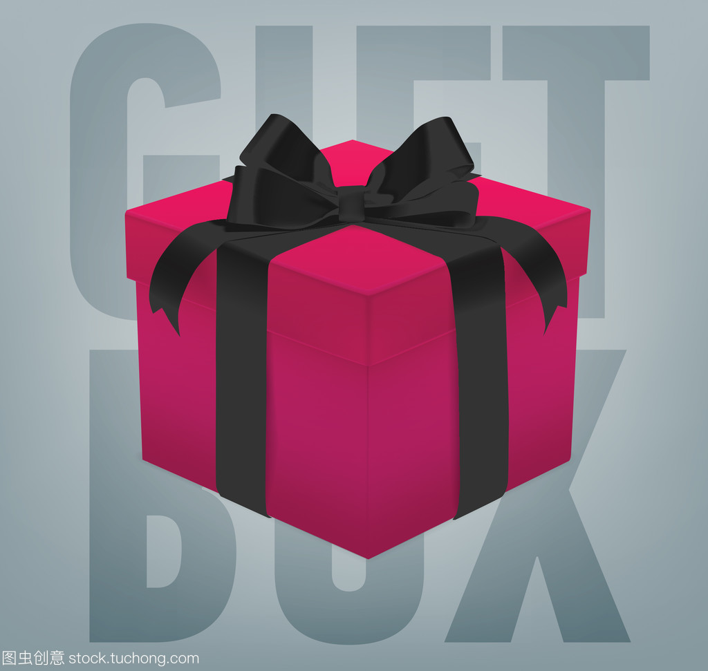 矢量禮品盒絲帶蝴蝶結(jié)